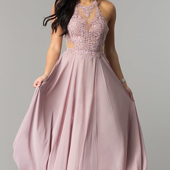 mauve homecoming dress